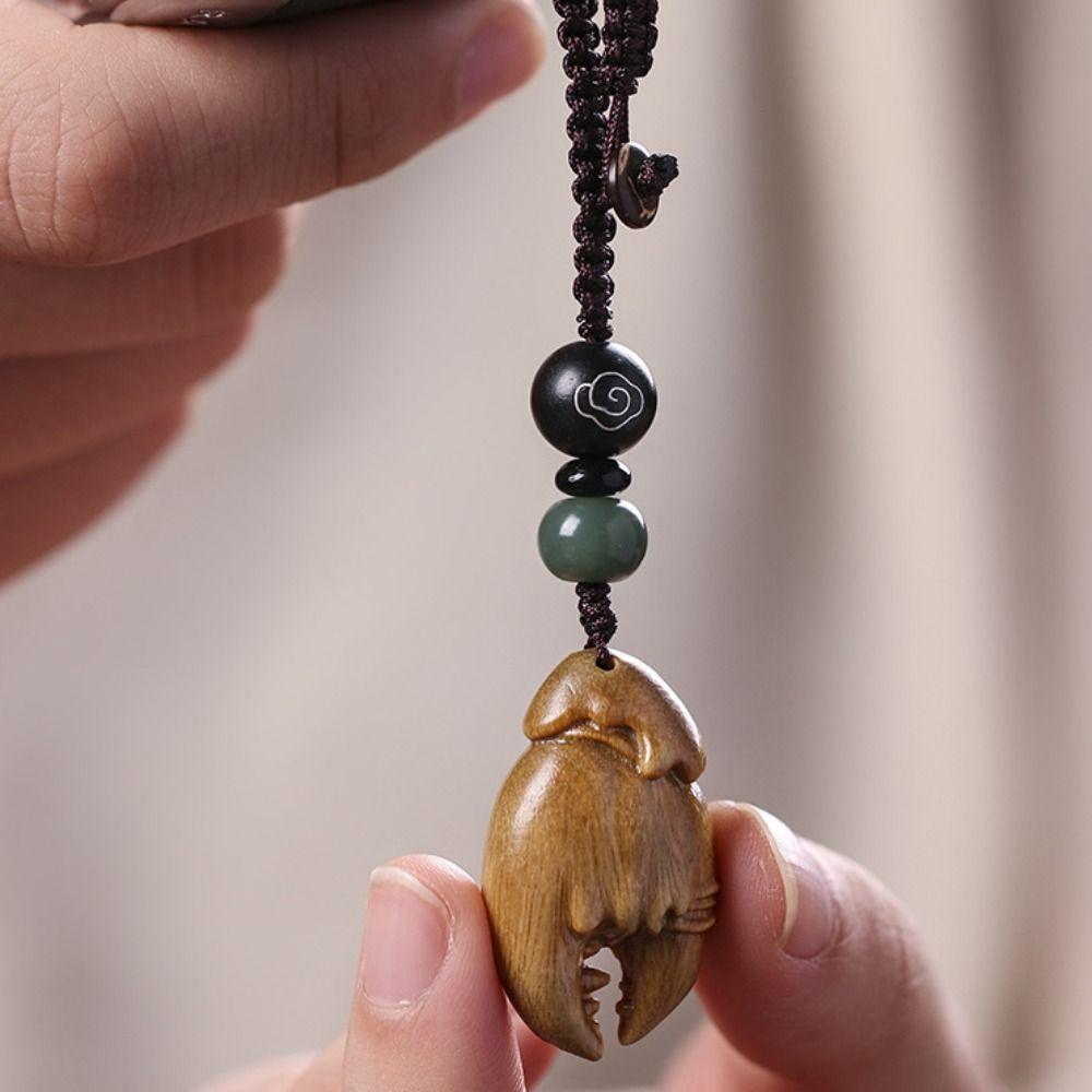 

Очаровательный милый счастливый благословенный мобильный кулон сандалового дерева, брелки, деревянный автомобильный брелок, ювелирные изделия