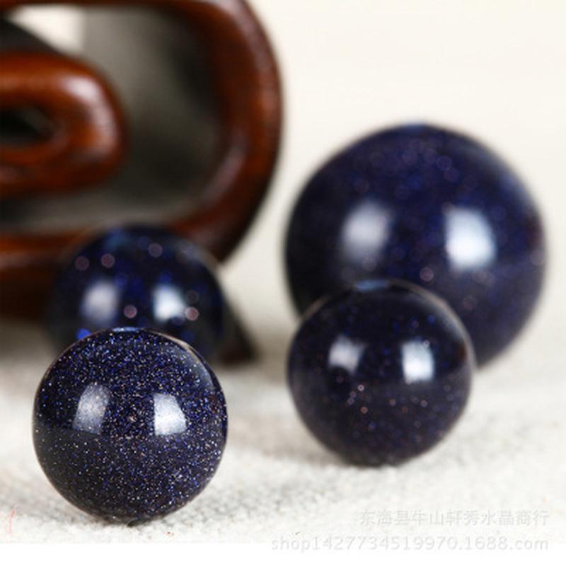 1 Pezzo Prezzo di Fabbrica Pietra Sabbia Blu Naturale Perline Sfuse Rotonde Filo da 16" 6 8 10 MM Scegli la Dimensione Per la Realizzazione di Gioielli