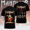 Rock Manowar Band 3D-trykte t-skjorter Menn Kvinner Hip Hop Kortarmet T-skjorte Harajuku O-hals Tee Topp Oversized Unisex Y2k Klær