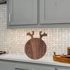 , Baking Tools Chopping Blocks, Snack Tray for Fruits Bread Restaurant - Black Walnut