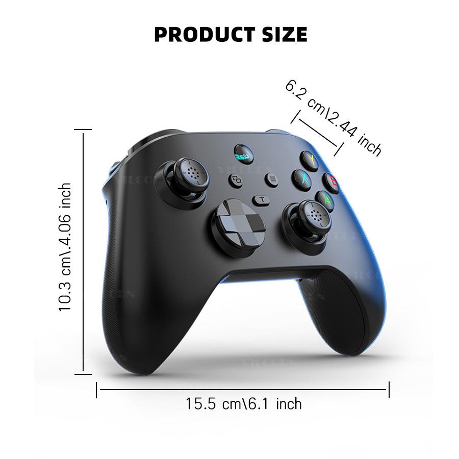 Manette de jeu sans fil G6 pour iOS Android PC Switch avec joystick à effet Hall et support pour téléphone