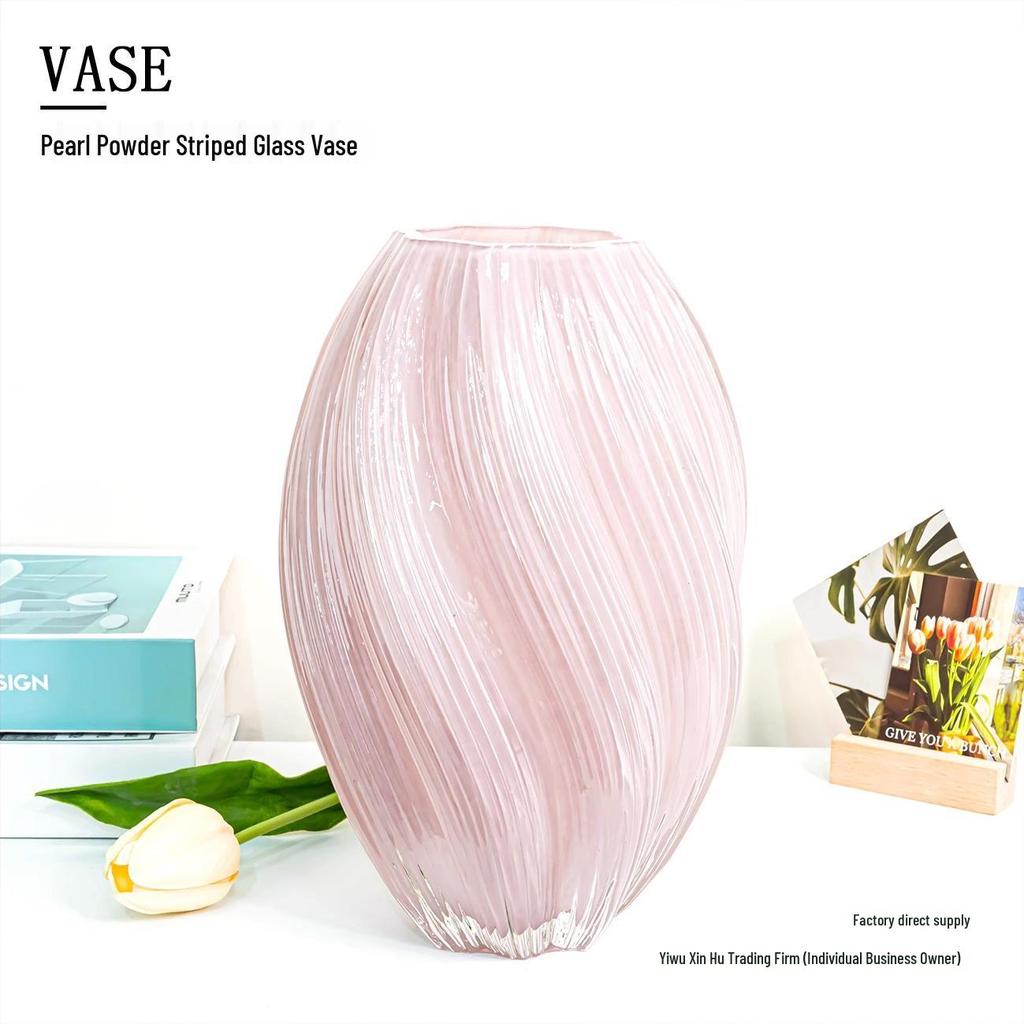 Glasvase für frische oder getrocknete Blumen - Elegante französische hydroponische Heimdekoration