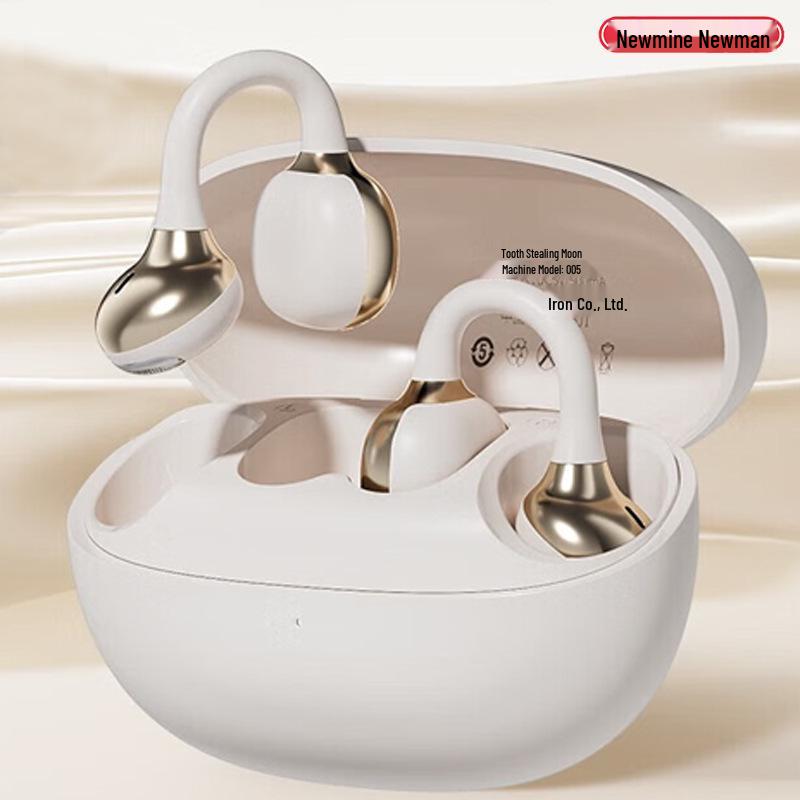 Newman OWS-J05 Wireless Clip-on Earphones: Noise Reduction, Sound Leakage Prevention, Bluetooth Flash Connect, Waterproof for Sports.
