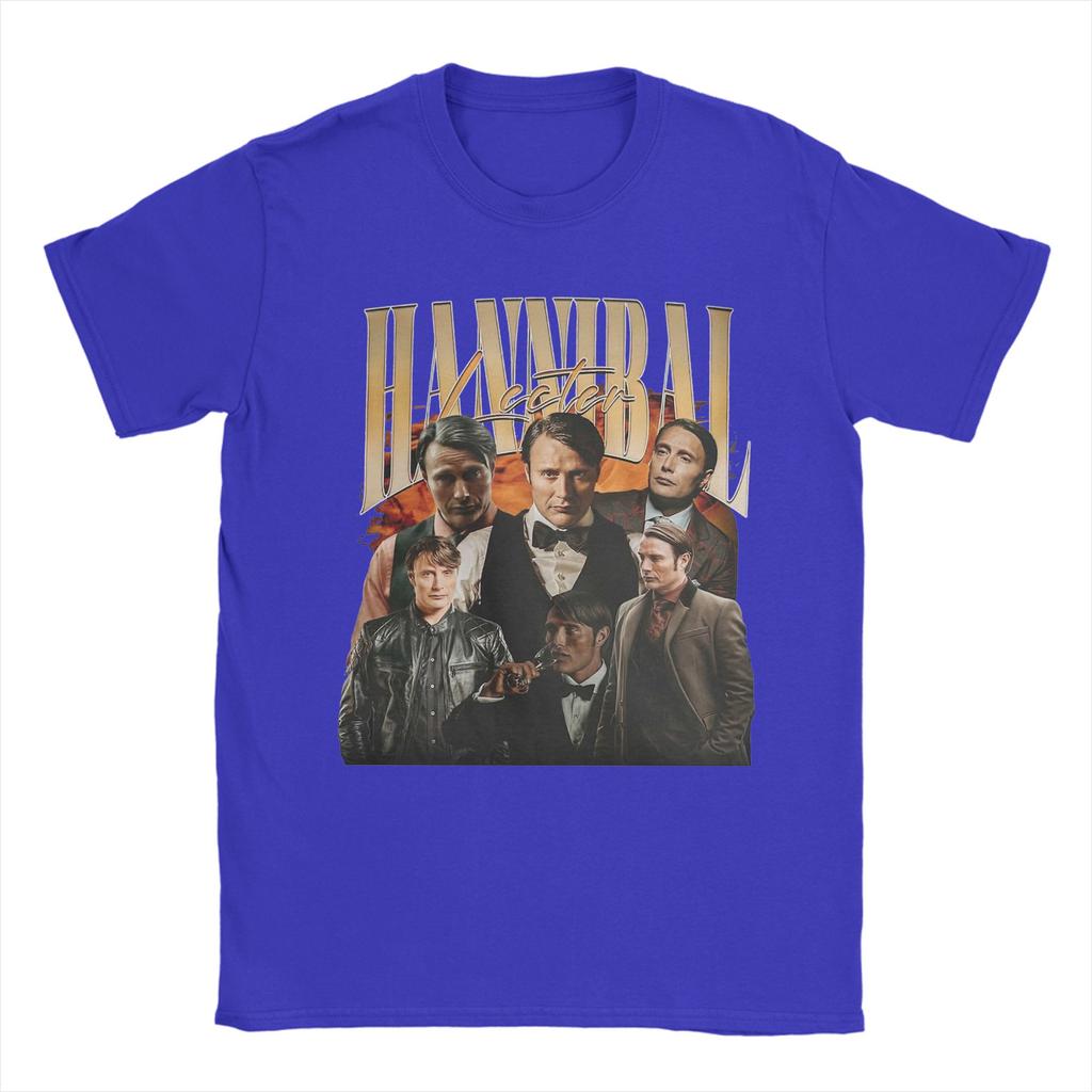 Hannibal Lecter Mads Mikkelsen Maglietta Unisex s 100% Cotone T-Shirt Girocollo Maglietta Manica Corta Abbigliamento Regalo di Compleanno