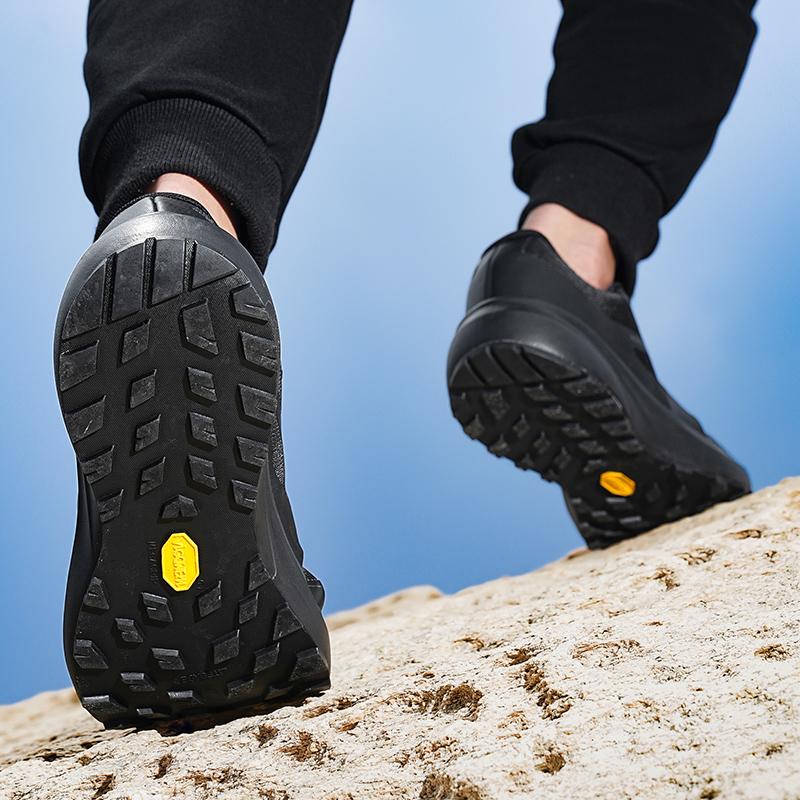 Men Hiking Shoes Rubber Casual Outdoor Trekking Male Breathable Sneakers Mountain Walking Non-Slip Women Waterproof Hiking Boots