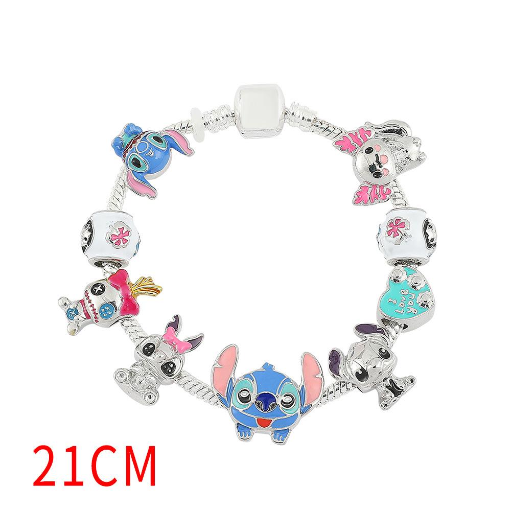 Cartoon Cute Stitch Bracelet Students Star Baby Doll Pan Family Bracelet Accessories Hip Hop Bracelet Jewelry Batch
