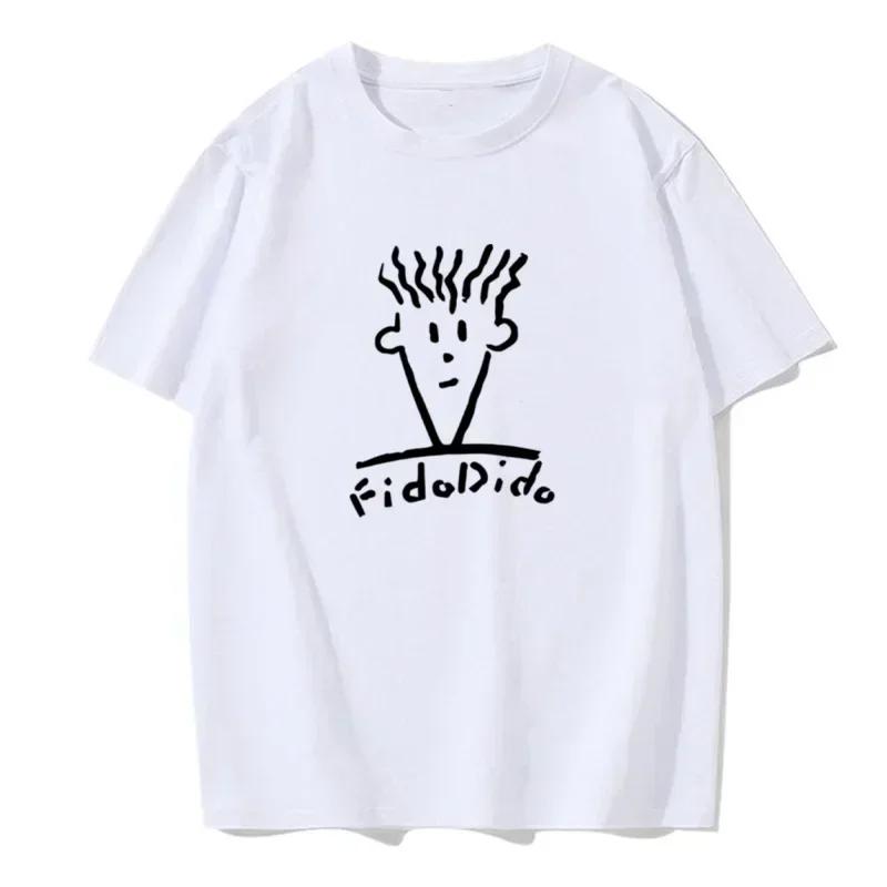 

ZX Tee Summer Casual Short Sleeve Luxury Fashion T-Shirt Harajuku Print Streetwear T-Shirt Fido Dido Popular Drink Clothing 4XL