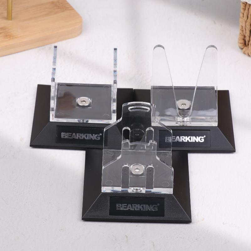 Supporto porta mulinello da pesca Trasparente Supporto per mulinello a forma di goccia d'acqua Rastrelliera espositore multifunzione per mulinelli da pesca Accessori da pesca