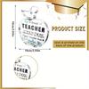 2D Flat "A Great Teacher Is Hard To Find" Acrylic Teacher Appreciation Desk Decor Plaque, Suitable for Wall Decoration, Porch, Room, Villa, Accents Ho
