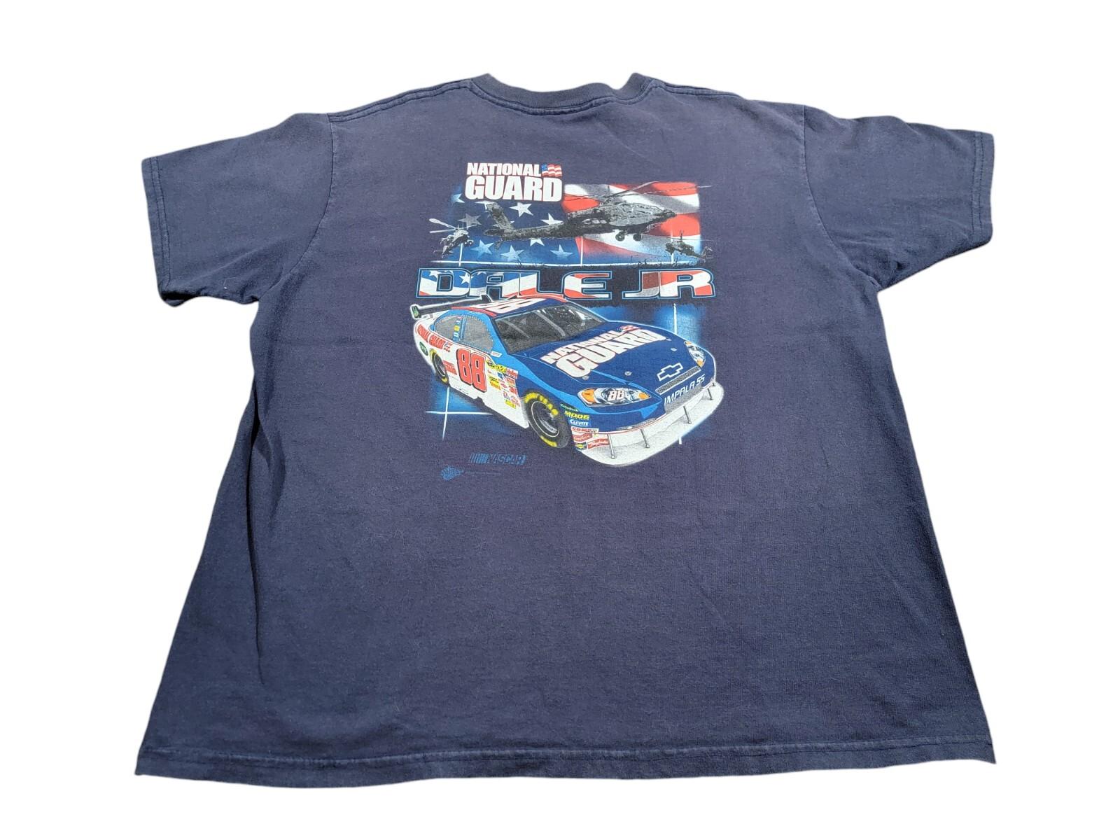 Dale Earnhardt Jr. #88 NASCAR 2008 Daytona 500 T Shirt National Guard Mens XL Unisex T-Shirt L
