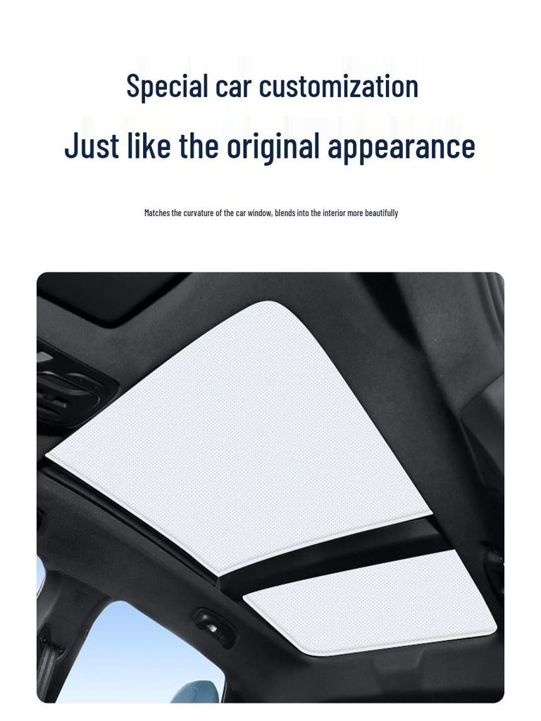 MG7 2023 Sunroof Sunshade: Heat Insulation, UV Protection, Privacy, Opaque.