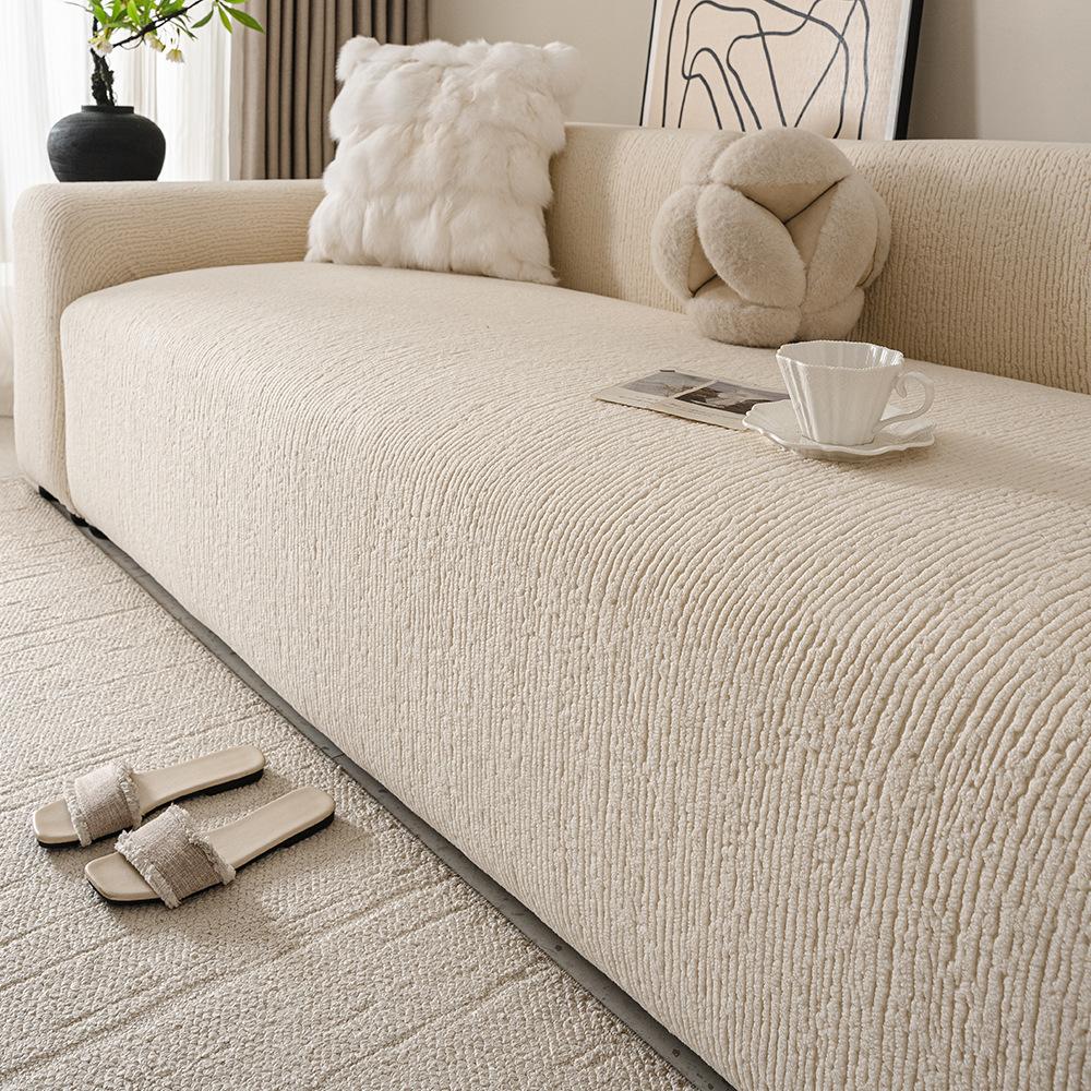 Sofa Cover  Elastic All Inclusive Universal Cover Universal New Jacquard Velvet Living Room Sofa Dust Proof Cover Seat Cushion Protection Cover