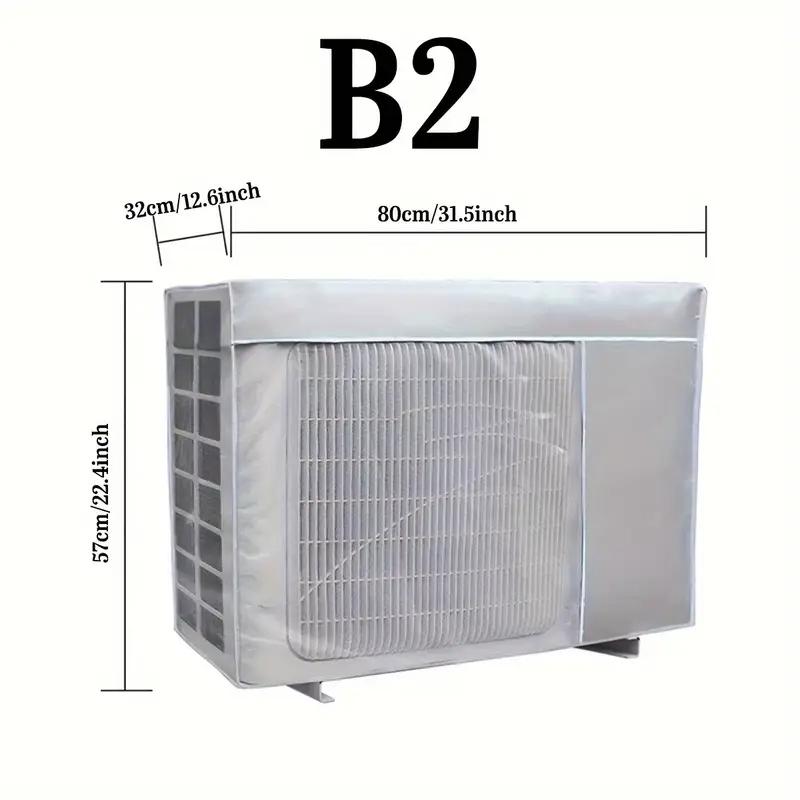 1pc Large Size Air Conditioner Outdoor Unit Cover, UV Protection, Waterproof, Dustproof, All-Season Oxford Fabric
