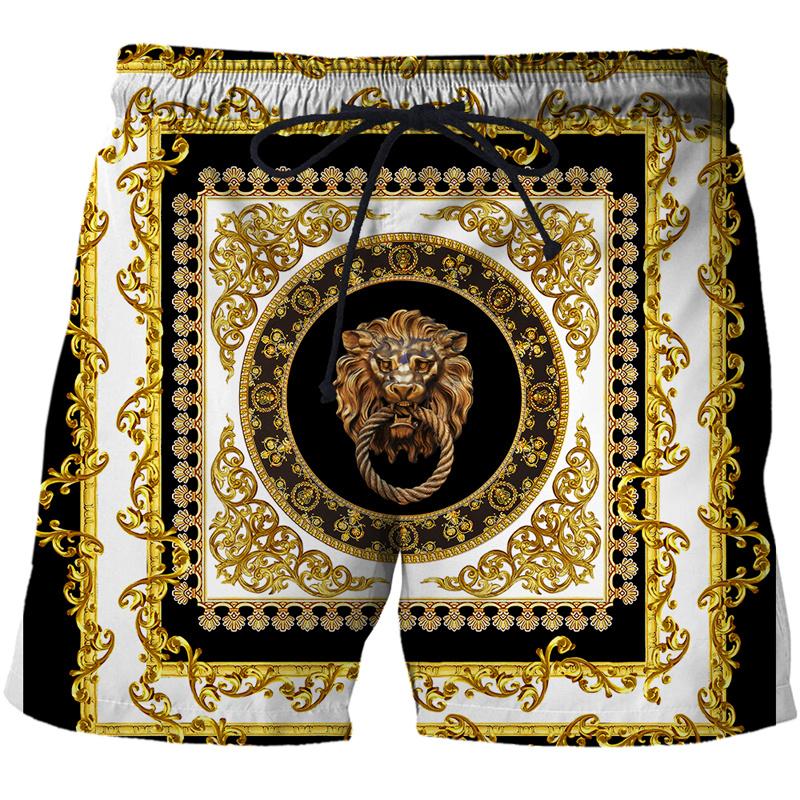 

Роскошные пляжные шорты с 3D принтом, брюки для мужчин, гавайские плавки для отдыха, повседневный спортивный костюм для серфинга, детские шорты для доски для льда 4XL