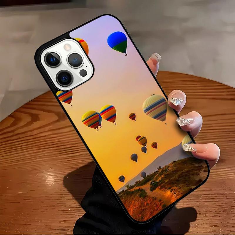 Hot Air Balloons Sunset Phone Case For iPhone 17 Air 16 15 14 13 12 11 Pro Max Max Plus Bumper Case Cover