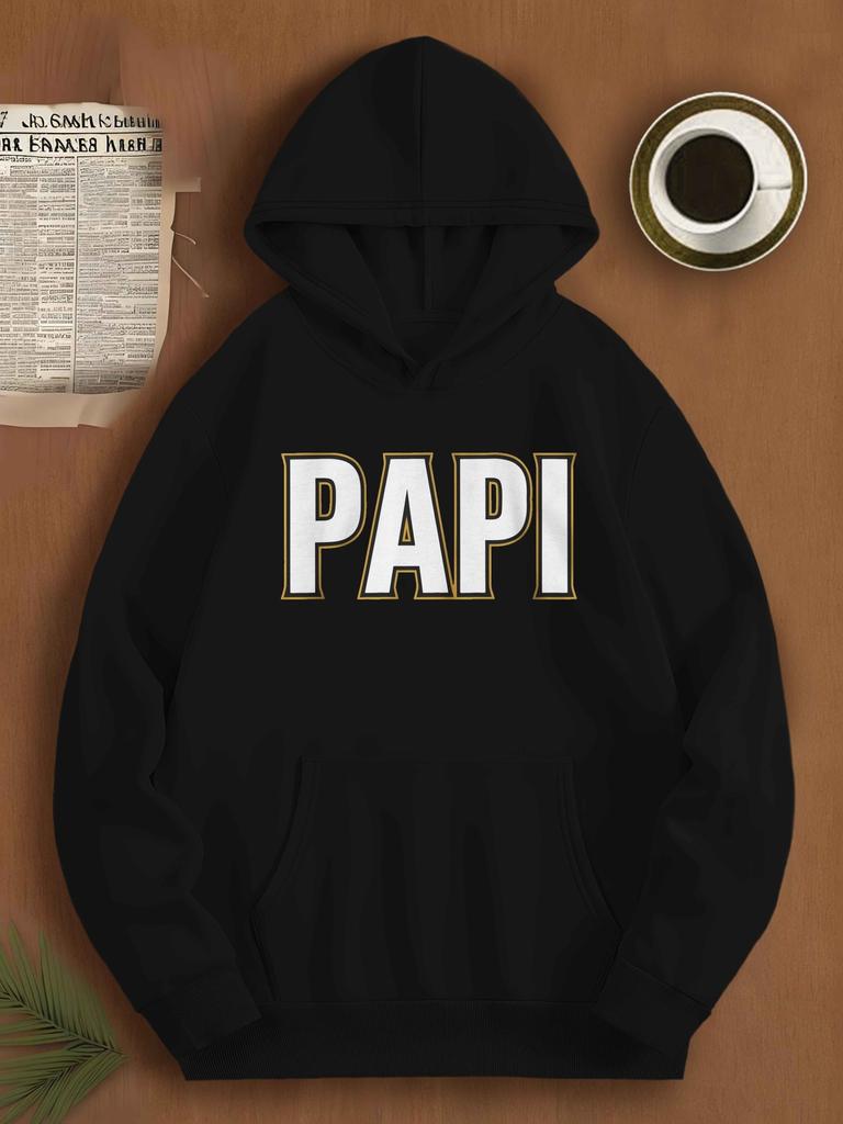 PAPI in Large Letters JPH-9 Plus Size Unisex Hooded Sweatshirt, PLUS SIZE