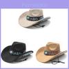 Traditional Ethnic Style Western Cowboy Hat With Sun Protection For Vacation Travel