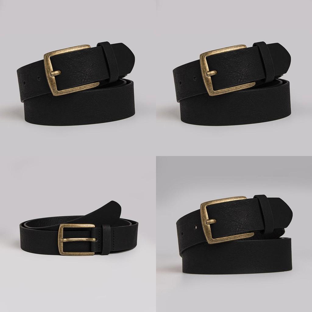 Retro Style Minimalist Mens Belt Metal Pin Buckle Jeans Leisure Belt Waist