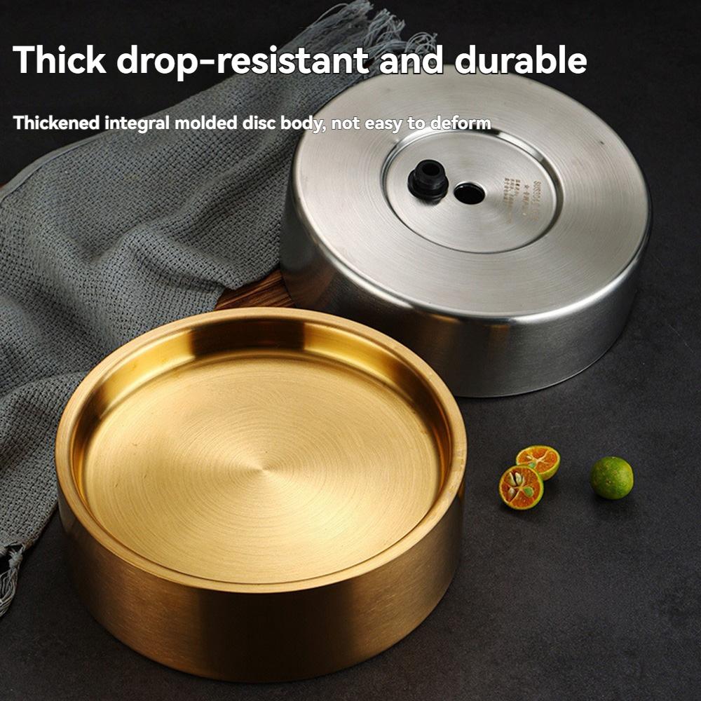 Stainless Steel Cold Tray, Appetizer Cold Plate with Ice Platter, Party Ice Tray, Food Fruit Cooled Shrimp Cocktail Plate