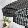 Johnature Japanese-style Color-blocked Collared Plaid Button-down Dress Spring Autumn Dresses