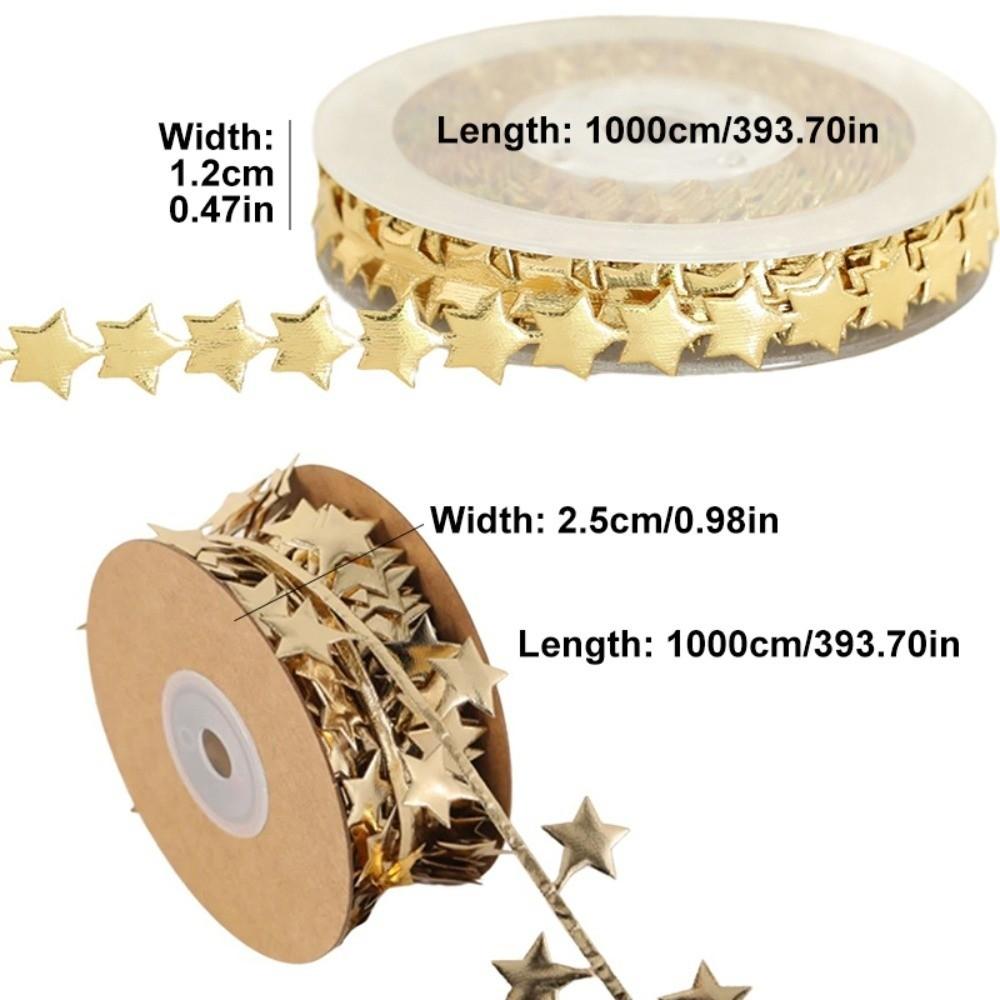 10 Meter Stern Dekoband Künstlicher Stern Verpackung Geschenkbox Band Hotel