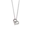 [BLOOM] Silver Rhodium Plated Cubic Zirconia Heart Necklace 0772-1561-0019-0000
