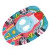 Inflatable Pool Float PVC Airplane Shape Swimming Ring Float Boat with Steering Wheel for Toddler Kids