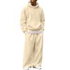 Ensemble sweat à capuche zippé et pantalon de jogging d'hiver pour homme - Tenue décontractée par temps froid