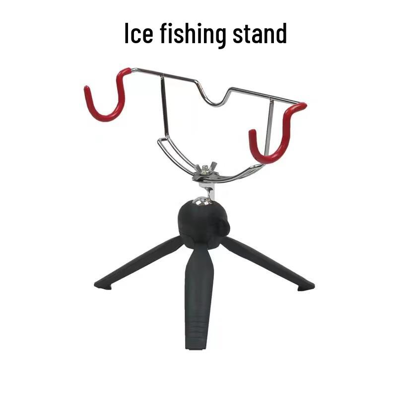 Oeny Foldable Double-Head Ice Fishing Rod Holder