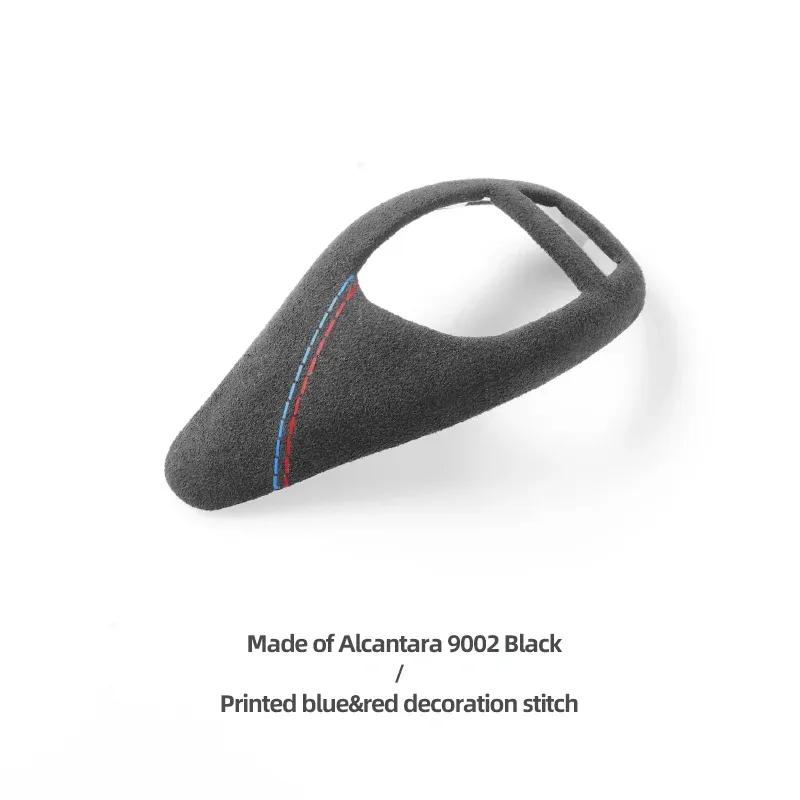Betterhumz Auto Schaltknauf Abdeckung Zierleiste für BMW F20 F30 F10 F31 F32 F36 F34 F22 X3 X4 X5 X6 Wildleder Panel Innenzubehör