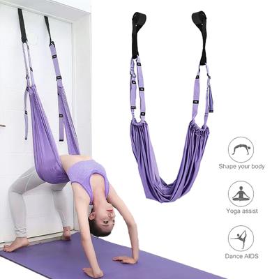 Vzdušná jóga Houpací síť Swing Door Reverzní lano Napínací pás Flexibilita Natahovací pás natahovací pás Balet Dance Gymnastika Trenér
