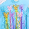 iplusmile Set of 8 Butterfly Fairy Lightweight Magic Pretend Costume Accessories Wands, 28cm, Plastic, Kids' Wands, Play, Parties,
