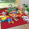 1Pc Paw Patrol Christmas Adventure Carpet Rug Soft Washable Antislip Home Living Room Sofa Mats Personalized Christmas Rug