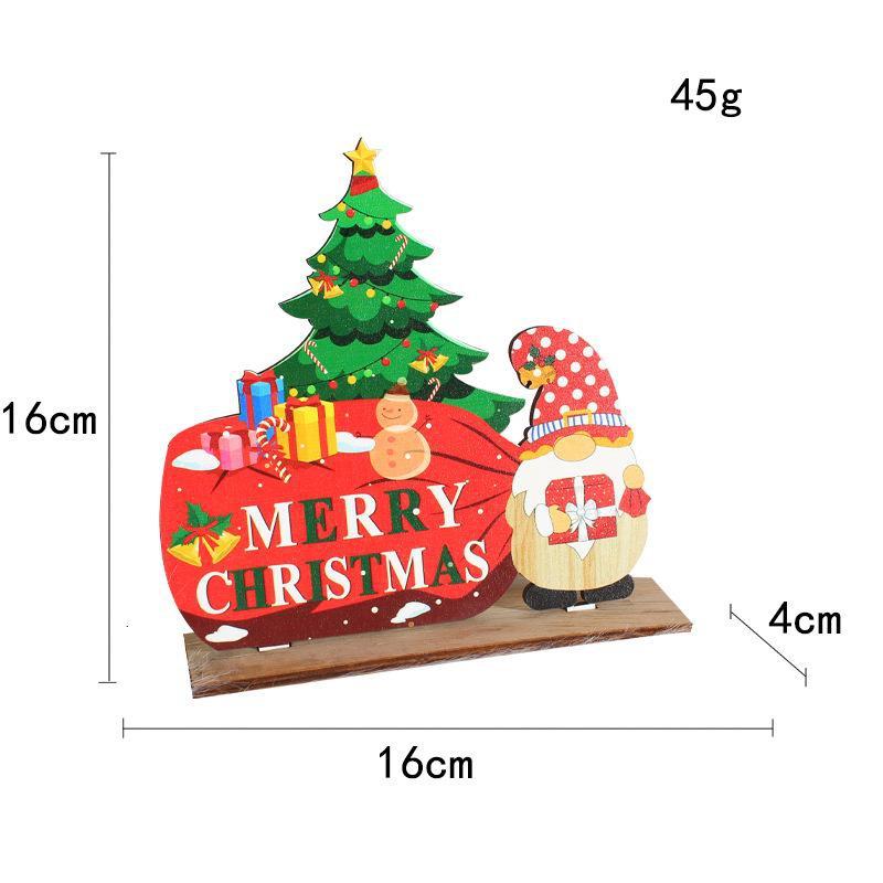 Creative Wooden Christmas Decorations DIY Wooden Crafts for Christmas Tabletop Decorations for New Year Gifts.