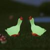 18/12/6/1PCS leuchtende Gans-Figur, Miniaturen, Heimdekoration, leuchtet im Dunkeln, Tierfigur, DIY Fariy, Gartenzubehör, Garten-Schreibtisch-Dekoration
