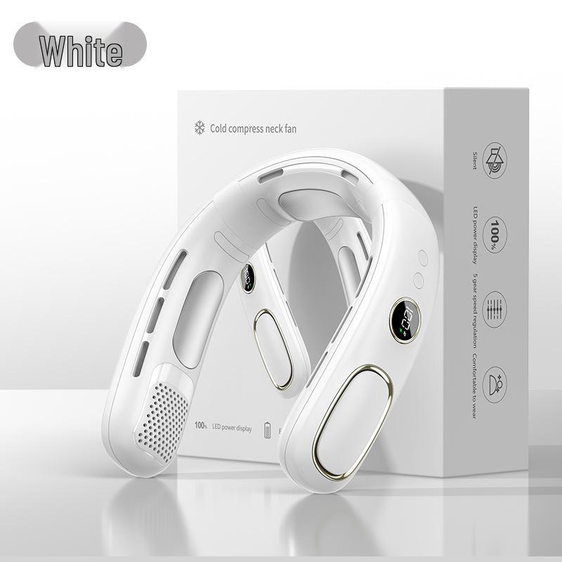 

2025 Portable USB Silent Mini Neck-Hanging Fan with Semiconductor Cooling and Customizable Logo/Text 1000 units