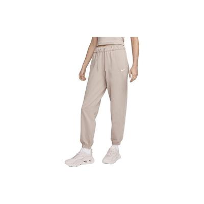 Einfarbige Sporthose mit Kordelzug Damen Unterteile Grau Braun DM6420-272