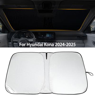 For Hyundai Kona 2025-2025 Car Windshield Sunshade Sun Shade Foldable Reflective UV Sun Shield Sunshade Protect Car Accessories