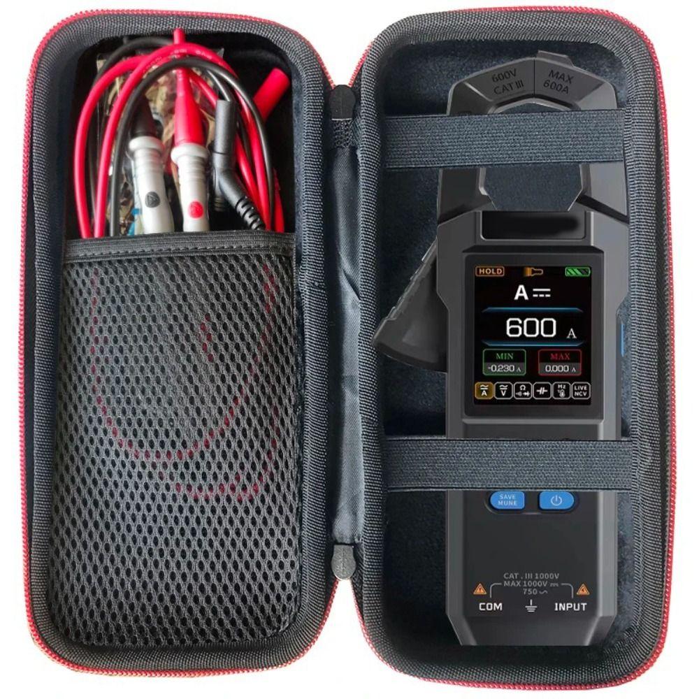 Hard Shell Clamp Meter Case Foam Lining Digital Multimeter Bag for FNIRSI DMC-100 Tool Protection