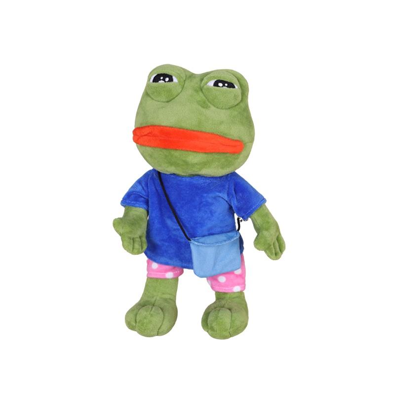 13.7in High Quality Pepe The Frog Shoulder Bag Plush Soft Toy