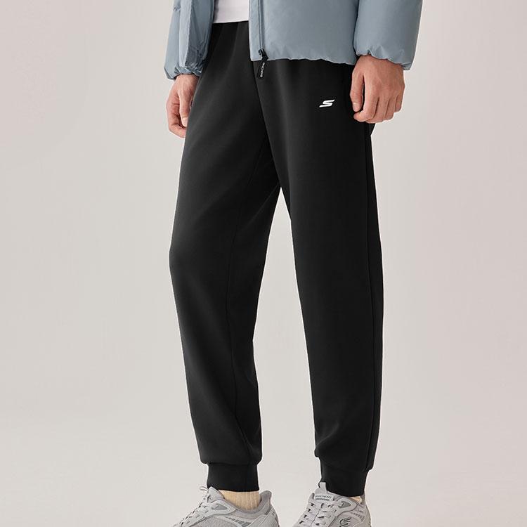 Skechers Warm Quick-Dry Moisture-Wicking Comfortable Loose Fit Running Fitness Knit Pants Men Pants P425M205-0018