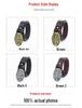 Stylish Men's Retro Full Grain Cowhide Belt with Smooth Buckle