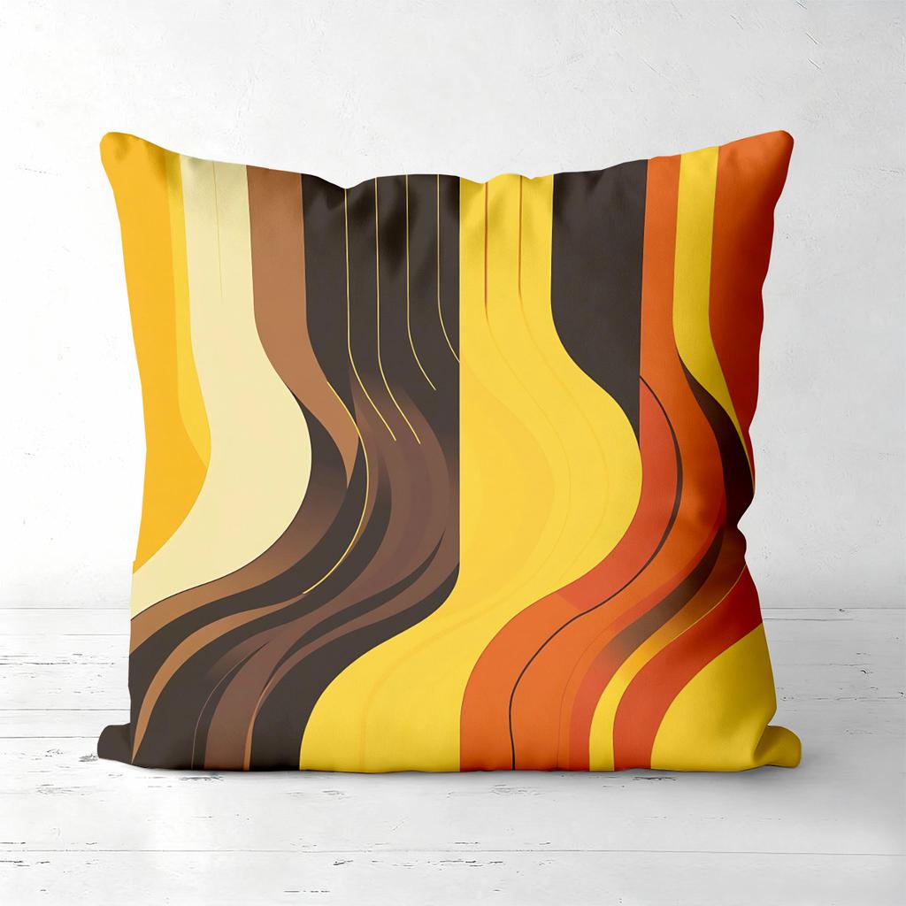 Set of 4 Retro Mid Century Modern Abstract Throw Pillow Covers Pattern Cushion Cover Suitable for Sofa Bedroom Car Pillow Cover