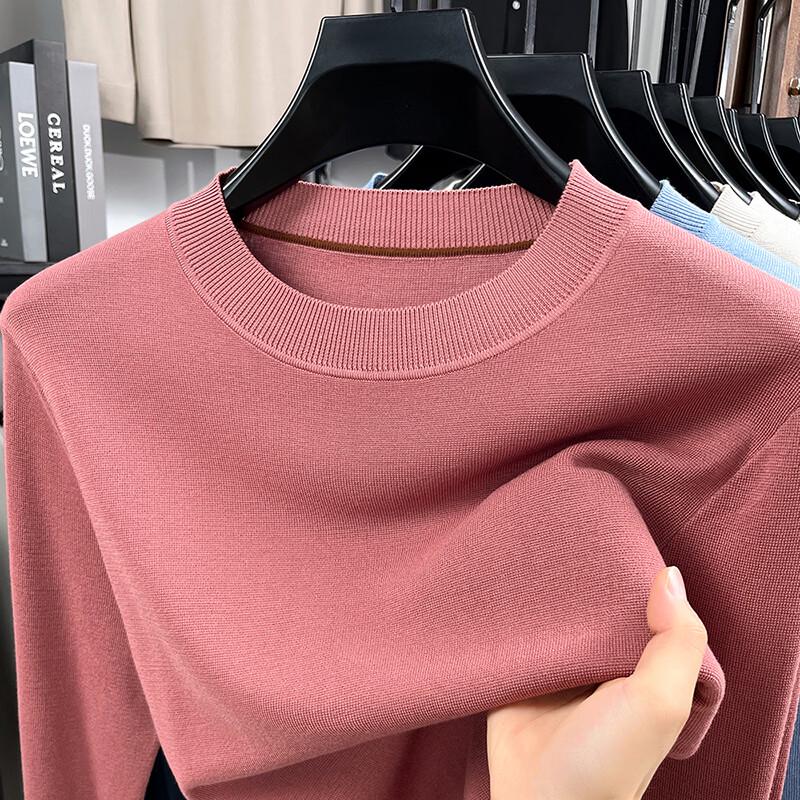 Hengyuanxiang Men's Loose Business Casual Long-Sleeve Knit Sweater