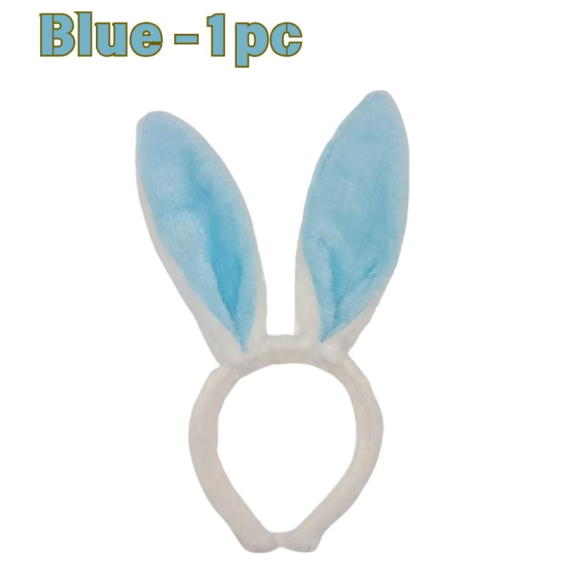 Plush Rabbit Ear Hair Hoop Bunny Ears Headband for Theme Party Stage Performance Easter Cosplay Costume Accessory Hoop Hair