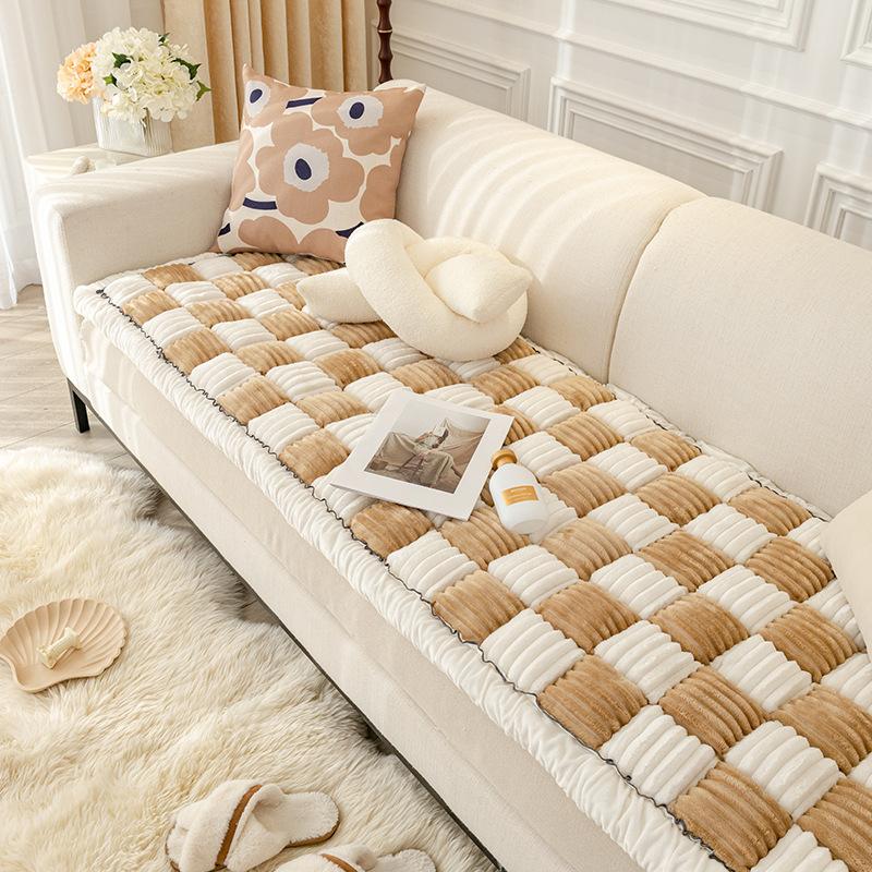 Sofa Cushion Fleece-lined Thickened Bun Steaming Plate Window Cushion Cushion Home Tatami Cushion Non-Slip Plush