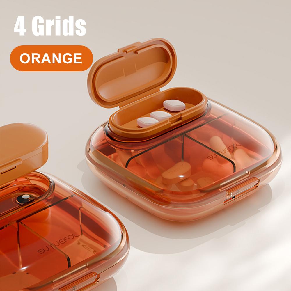4/6 Fächer Kleine Pillendosen Organizer-Box Wöchentlicher Reise-Pillen-Organizer Tragbare Taschen-Pillenbox Halter Plastik-Behälterbox