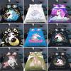 Cartoon Unicorn Lucky Kids Girls Pink Bedding Set Cartoon Duvet Cover Bedcllothes Animal Printed Queen King Size Bed Linens