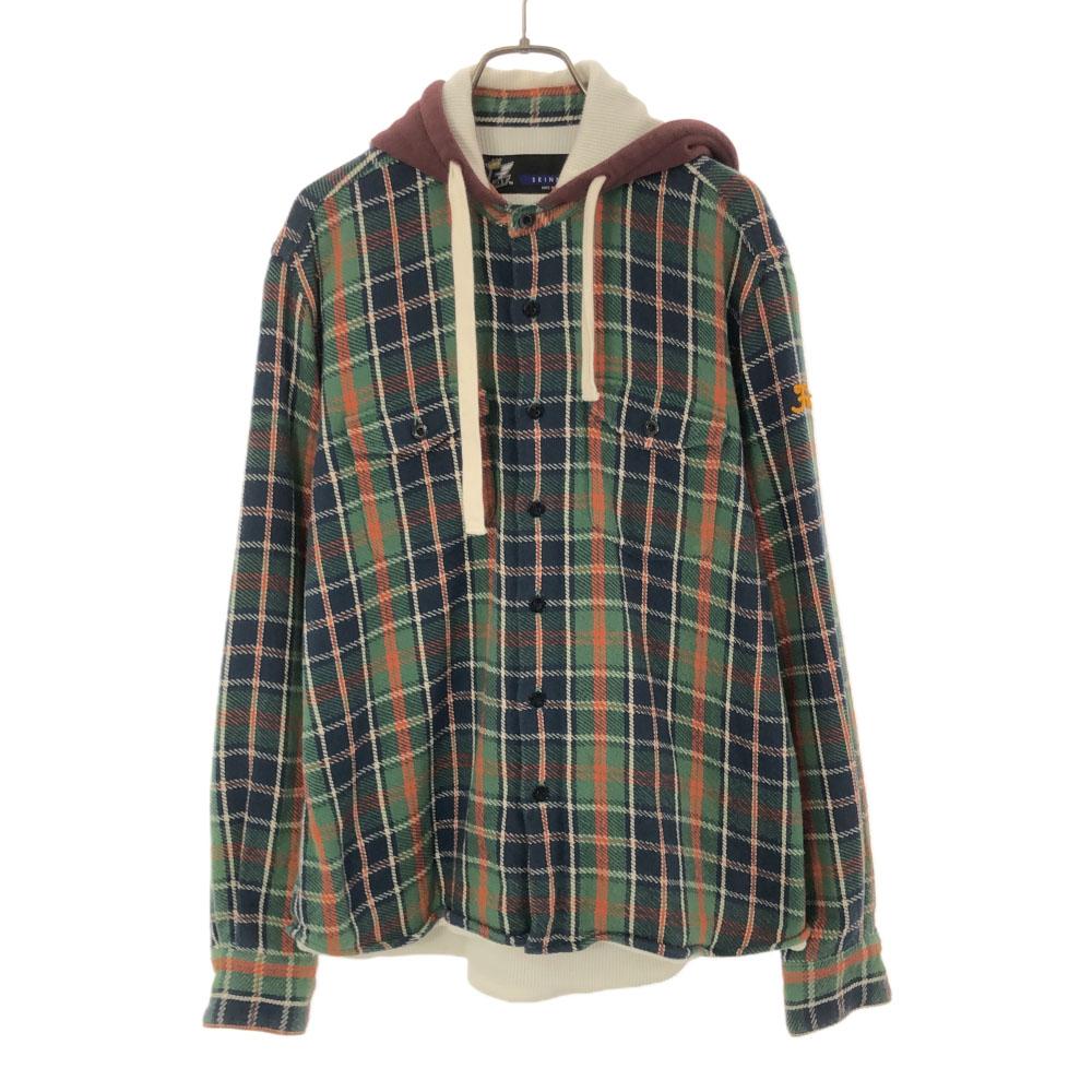 

FAT Check Pattern Jacket SKINNY Green system Parker Men s Used