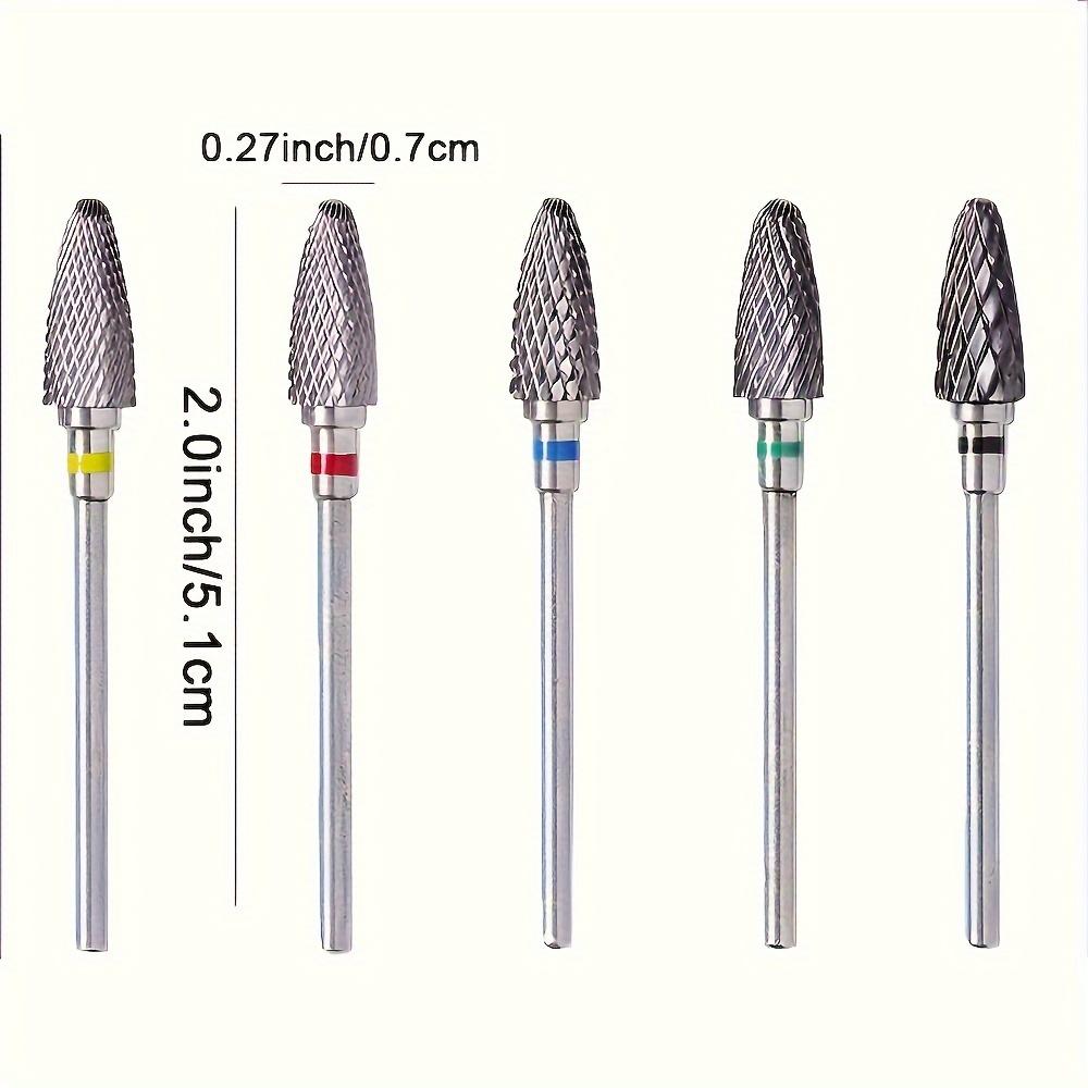 1 Pc Tungsten Carbid Nail Drill Bits Electric Manicure Drill Accessory Milling Cutters for Nail Gel Polish Remover Nail Tools